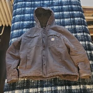 Carhartt Gray Hooded Jacket